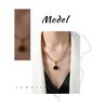 18k Gold Titanium Steel Pendant Necklace - Versatile Non-Fading Jewelry for Women