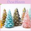 Resin Crystal Christmas Tree Home Decor Figurine With Unique Gift For Holiday Season