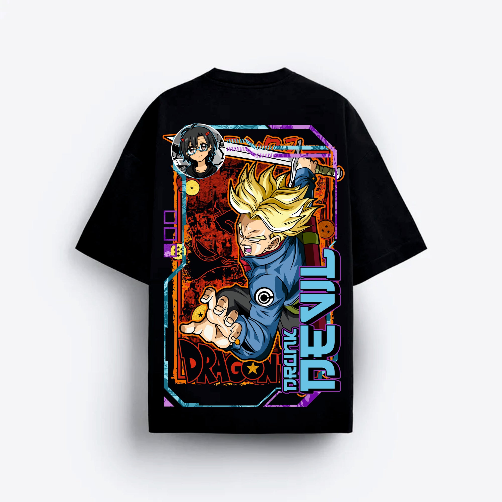 Dragon Ball Z Future Trunks Super Saiyan T-Shirt Men Women Anime Graphic Cotton Short Sleeve Streetwear Tee S разноцветный