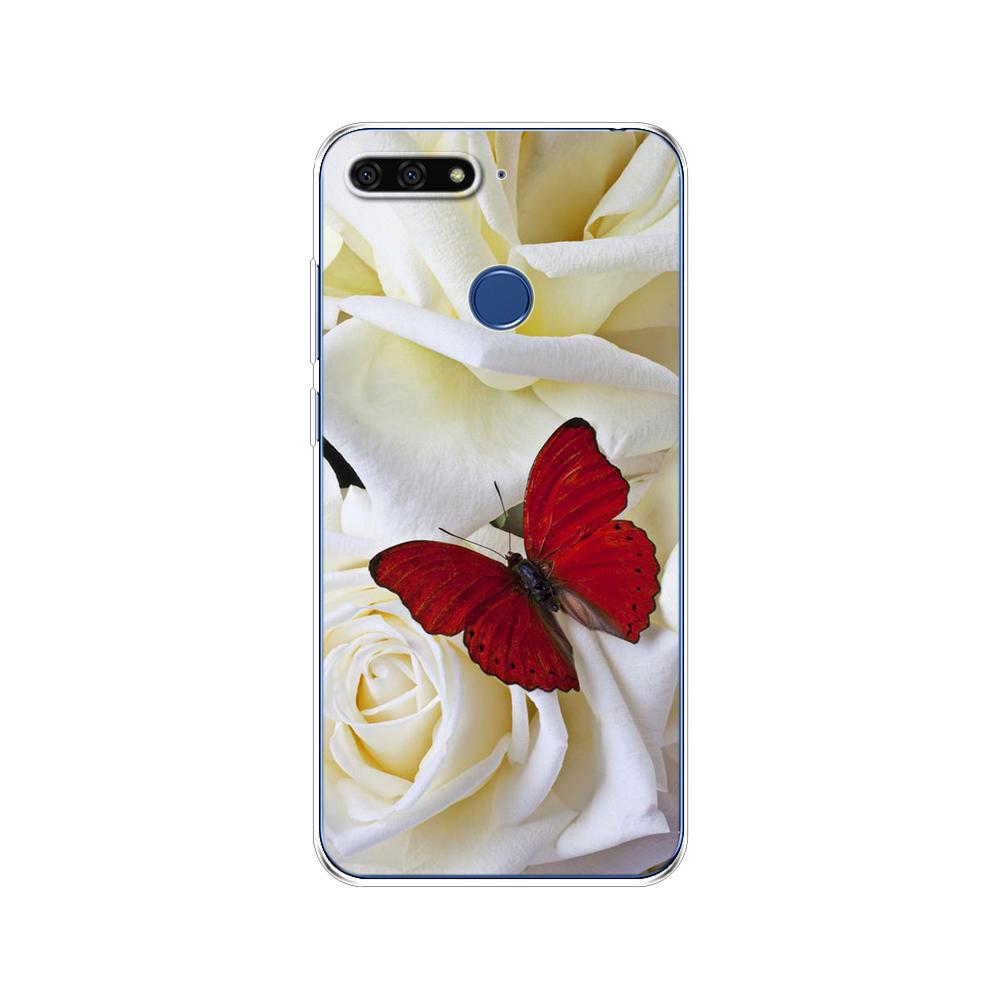 For Huawei Honor 7C 5.7 Inch Case Cover Soft Silicone TPU Cute Cover Back Protective Phone Case For Huawei Honor 7c Aum-L41 Bags