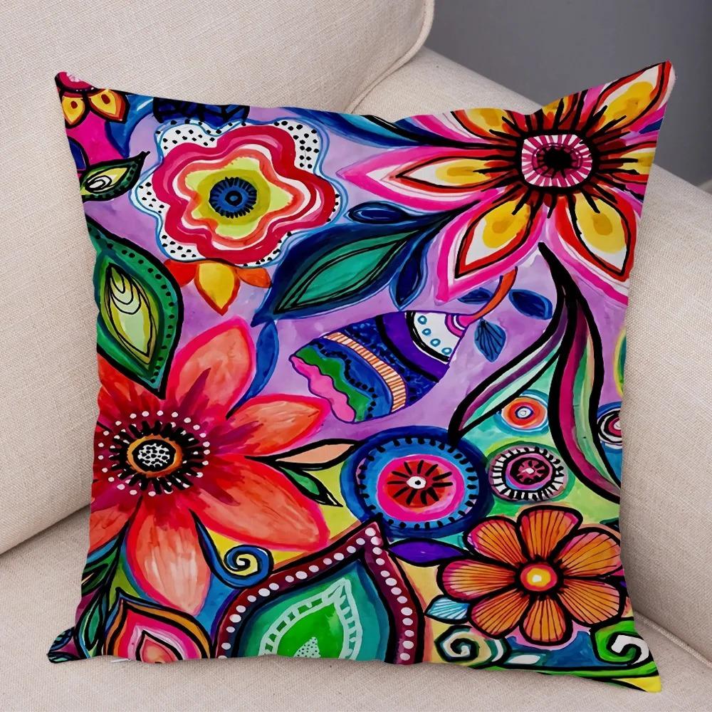 Colorful Creative Pillowcases Interior Decoration Office Living Room Home Pillowcases