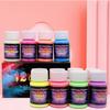 12 Farben 20/30g Hochglanz Wasserbasierte Leuchtfarbe Set für Kinder DIY Handbemalt Selbstleuchtende Kunst Fluoreszierende Farbe