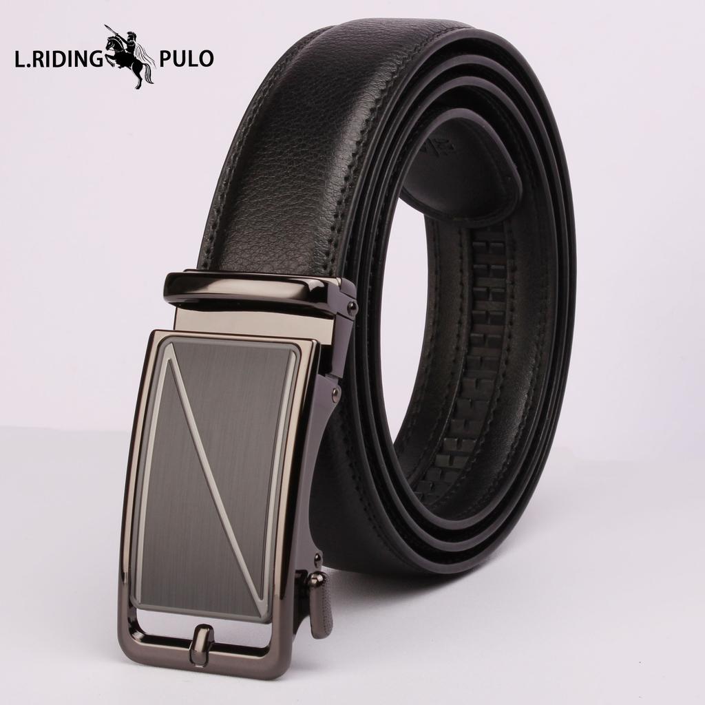 Fashion Business Men's Belt Belt Simple High-end All-match Automatic Buckle Belt Small Suit High-end Trouser Belt