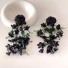 Rural Style Beaded Tassel Earrings Handmade Colorful Floral Earrings  Birthday Gift