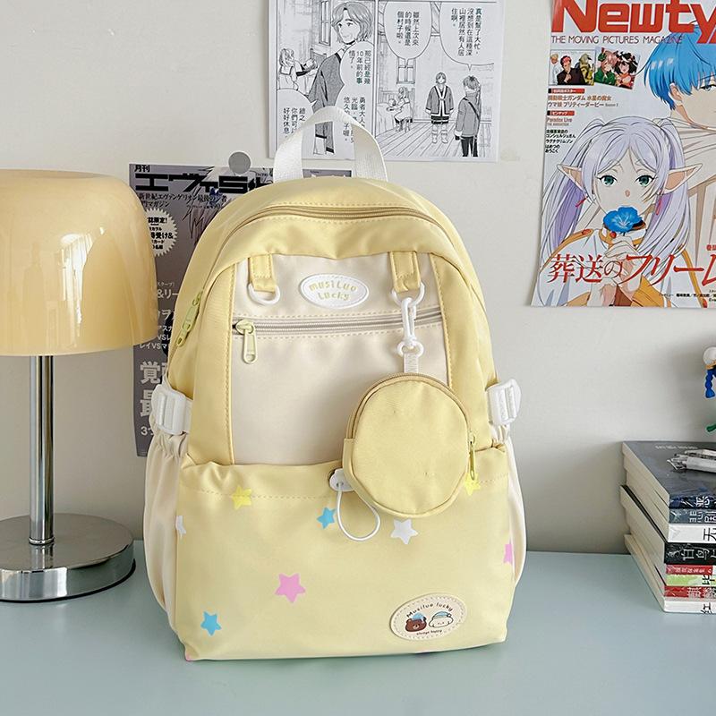 The New Schoolbag Is High-value, Fresh and Sweet, Candy-colored Backpack, Light and Large-capacity Mental Illness for Junior High School Students