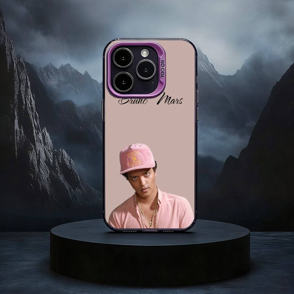 B-Bruno Singer M-Mars Black Candy Silver Phone Case Phone Case For iPhone17,16,15,14,13,12,11 Plus,Pro Max