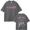 Rapper Lil Uzi Vert Pink Tape Tshirt Unisex Hiphop Fashion Loose Short Sleeve Tshirt Women Casual Vintage Fashion Tshirt