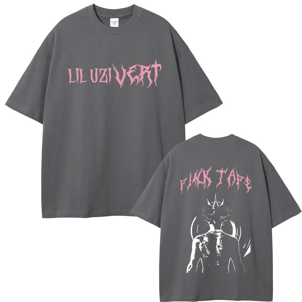 

Rapper Lil Uzi Vert Pink Tape TShirt Unisex HipHop Fashion Loose Short Sleeve TShirt Women Casual Vintage Fashion TShirt 4XL