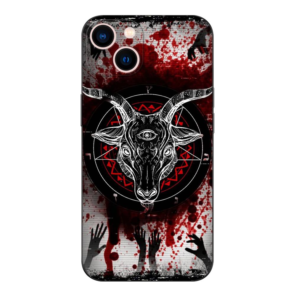 Black Tpu Case For Oneplus 8 Pro 8t 9 9R Nord 2 Ce N10 N100 N200 4G 5G  Satanic Skull
