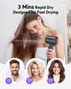 Leafless High Speed Hair Dryer 110000 Rpm Quick Dry Personal Hair Care Styling Negative Ion Constant Anion Electric Hairdryer