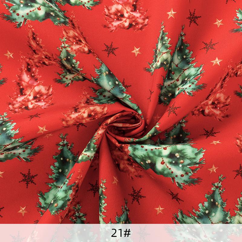 150x50cm Christmas Series Printed Fabric For Christmas Decoration, Tablecloths, Sofa Cover Handmade DIY Sewing Fabrics TJ21839