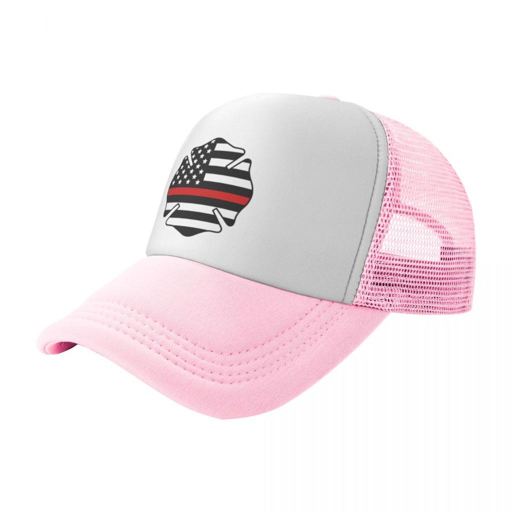 Firefighter Badge Fire Department Fireman USA Flag Sport Mesh Baseball Caps Women Adult Male Beach Bucket Hat Peaked Cap