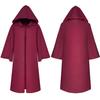 Medieval Wizard Hooded Cloak: Five Colors, Long Sleeve Cape, Halloween Grim Reaper Costume