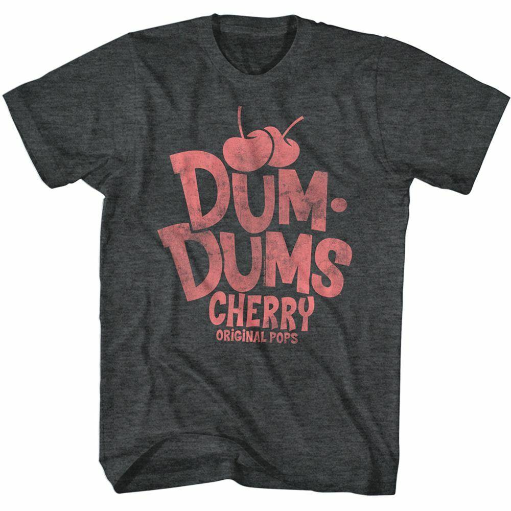 Dum Dums Крашневая Вишня Dum Dums Черный Хизер Футболка для Взрослых S