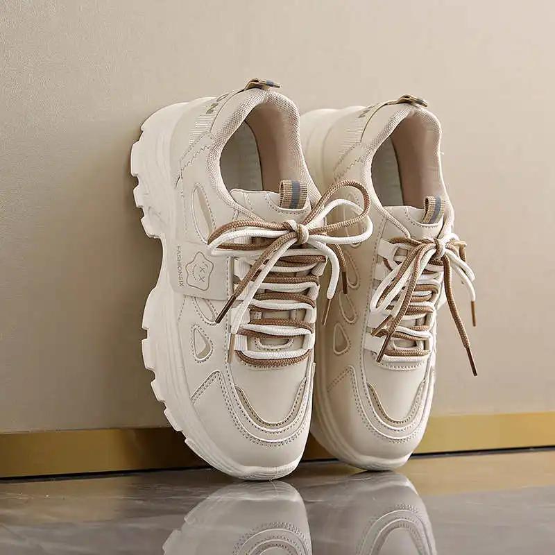 Fashion Plataform Platforme Women's Brand Luxury Sneakers Basketball Womens Blue Shoes Tennis Women White Sport Sunny Newest