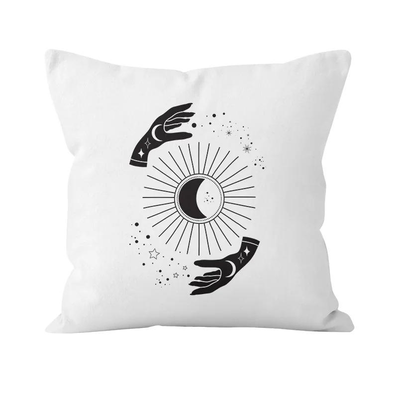 

Декоративная наволочка, Простая белая роспись, Украшения для офиса, Гостиной, Дома 40x40cm