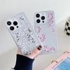 Floral Clear Phone Case For iphone 15 14 13 12 11 Pro Max Plus Silicone Soft TPU Shockproof Back Cover