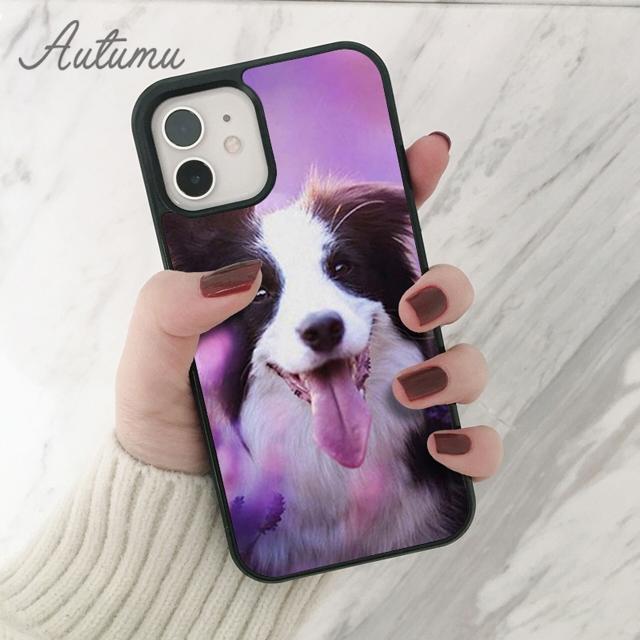 Border Collie Hund Telefon Fall für iPhone 11 12 13 14 Pro Max mini X XR XS SE 2020 5s 6S 7 8 Plus Samsung Galaxy S21 S22 shell