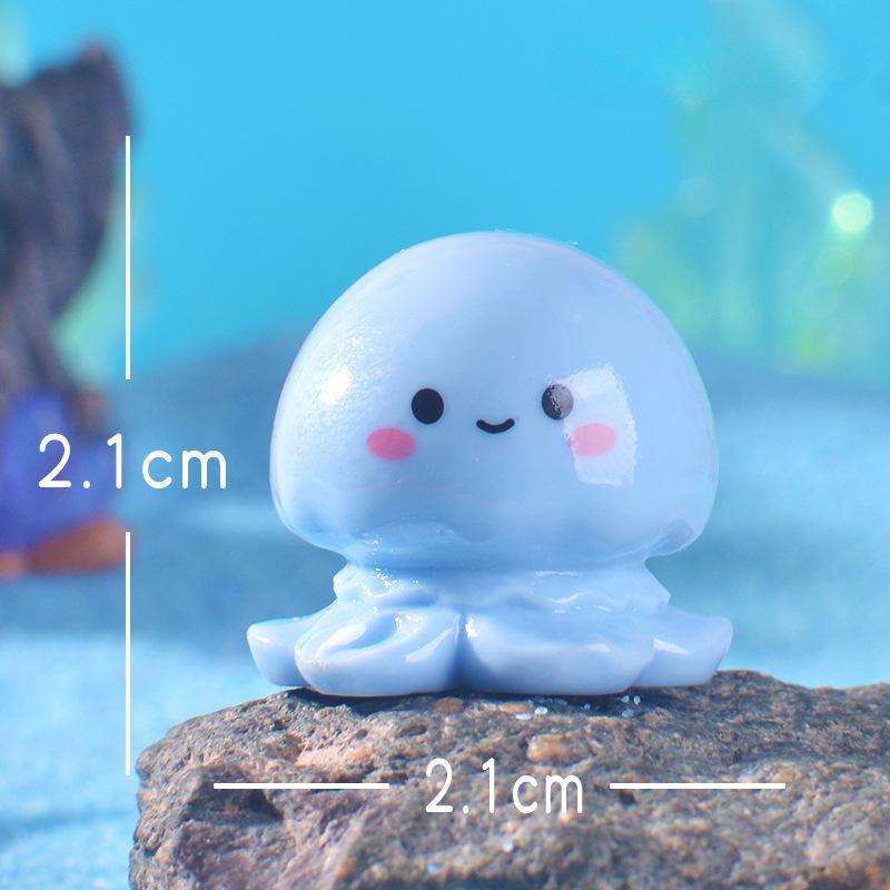 Niedliche Quallen Meerestier Dekorationen, Unterwasserlandschaft Harz Accessoires und kleine Ornamente