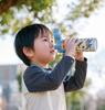 Skater Water Bottle Drink Cup Drink Minecraft Design Stainless Sports Water Bottle Kids' 2-Way (Direct 470ml, 430ml) - - Steel, Insulated,