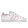 Superstar J Pink Floral Embroidery Kids Sneakers White Cloud-White Clear-Pink IG7015