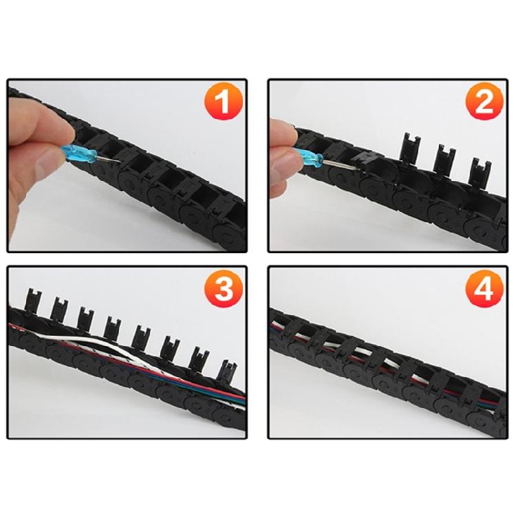 Wear Resistant Nylon Drag Chain Supports Fast Speed Movement Equipment And Robotics