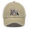 Lovely Cat Snapback Baseball Hat Cute Animals Hats For Woman Breathable Unisex Adjustable Baseball Cap Perfect For Street Style