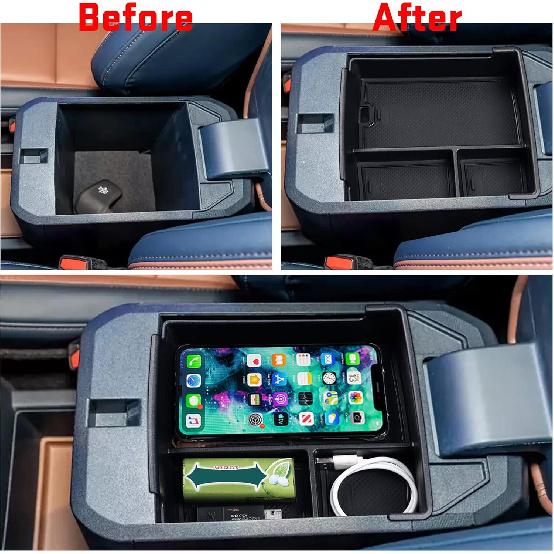 For -2025 Ford Maverick Pickup Center Console Armrest Storage Box Organizer