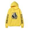 High-Rise Invasion Sniper Mask Hoodie Unisex Fleece Sweatshirt Japanese Vertical Text Black White Manga Anime Pullover