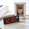 Voice Control Digital Alarm Clock Temperature Dual Alarm Desktop Table Clock Night Mode 12/24H LED Clock Watch Desk