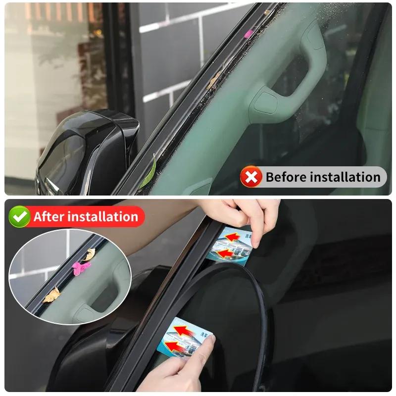 For Toyota 2010-2023 Land Cruiser Prado 150 LC150 Lexus 460 Windshield Glass Rubber Seal Strip wind noise reduction Accessories