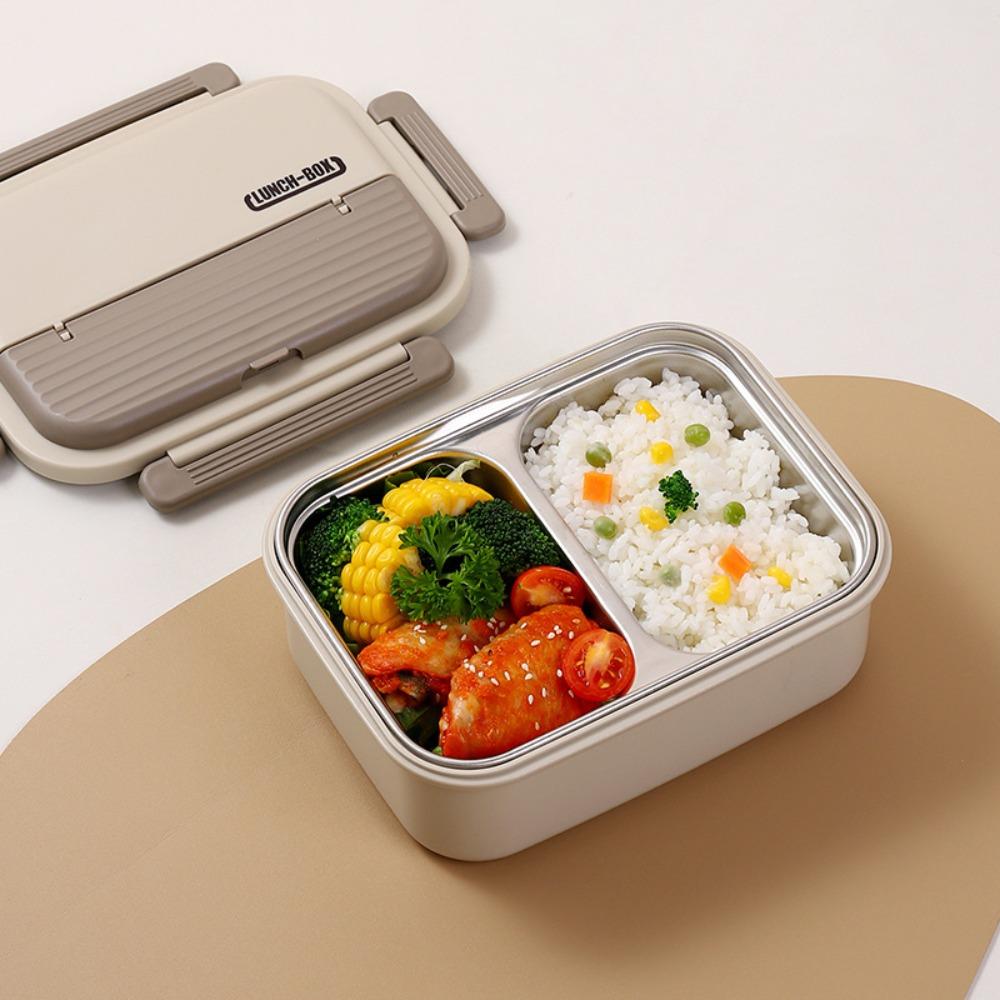 Insulated Stainless Steel Lunch Box Portable Food Storage Box Sealed Container  for Picnic Travel