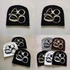 Knitted Letter Beanie Hat For Men Women Winter Streetwear Warm Acrylic Material