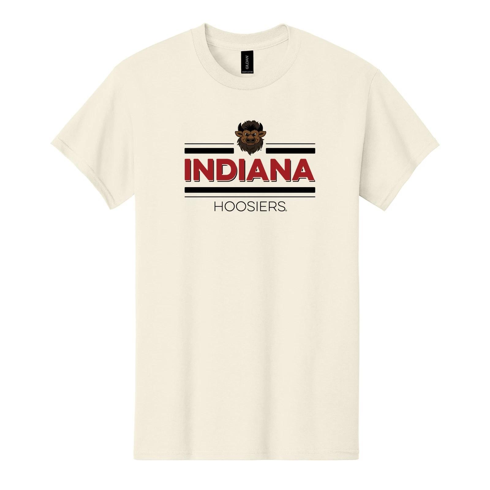 Indiana Hoosiers Double Bar Bison T-Shirt S