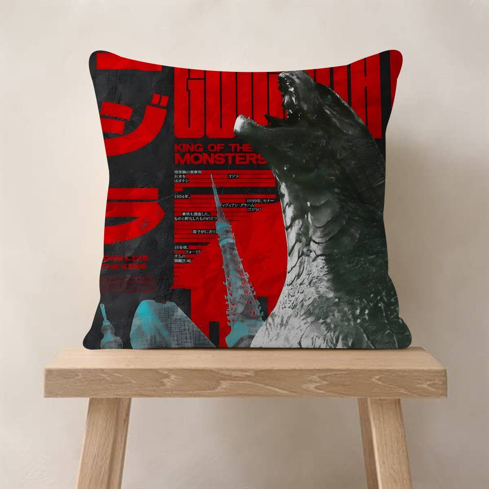 Pc GGodzillas Anime Cushion Cover Car Throw Pillow Case For Sofa Car Christmas Gift