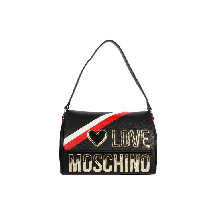 New MOSCHINO Leather Crossbody Bag, Shoulder Bag Women's Black JC4283PP0AKP100A