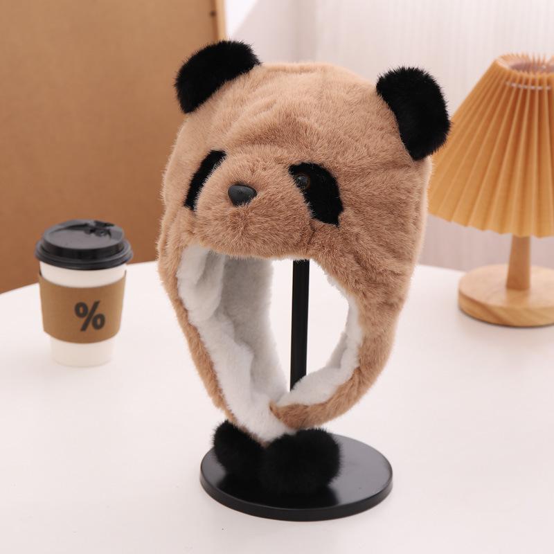 Czapka dziecięca Zimowa Nowa Ciepła i Pogrubiona Czapka z Ochroną Uszu Koreańska Śliczna Kreskówkowa Czapka Pulower Czapka Lei Feng