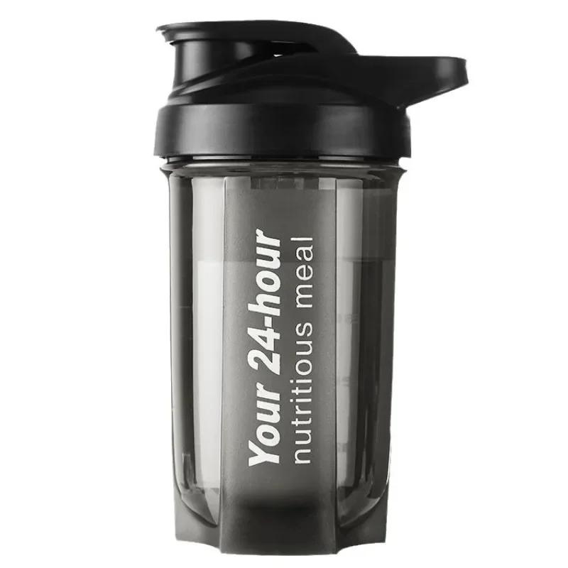 Cupa Shaker pentru bărbați și femei, înlocuirea proteinelor pudră, milkshake, amestecarea cupei, fitness sport, cupă de apă, cântar, sticlă portabilă