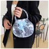 2025 Women's Mini Round Handbag - Flower Design, Casual Outing Coin Purse & Mobile Phone Bag
