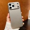 Matte Titan-Grau Wellenmuster Handyhülle für iPhone 17 16 15 14 13 12 Pro Max Air Plus Vollständig stoßfeste Hartschalen-Rückseite