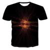 Summer Sunset Scenery Graphic T Shirts Fashion Men's T-shirts with Natural Landscape Pattern Casual Handsome 3D Print T-shirt