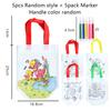 5pcs Graffiti Bag with Marker Children Drawing Toys Puzzle Parent-child Interaction Color Cognition Preschool Activity Props TMZ
