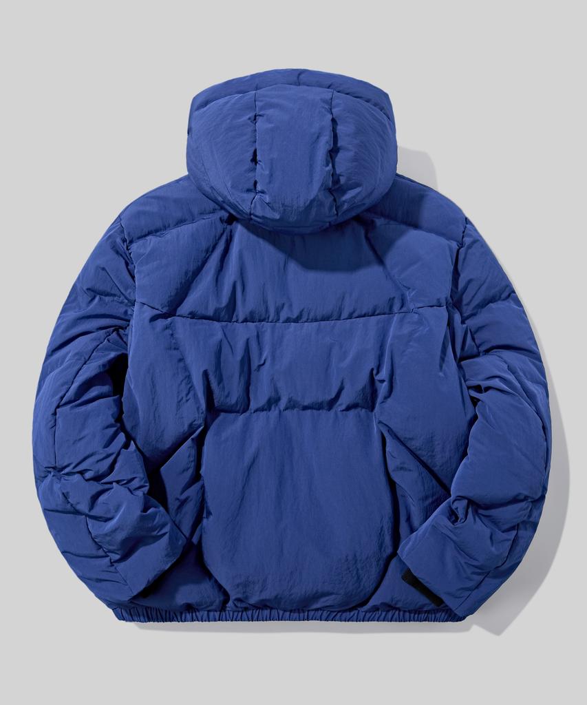 Verdnt Cut-Block Quilted Hooded Padded Jumper [Blue]