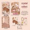 Retro Scenery Sticker Set: Old Times Desk Series - 4 Sheets of Micro-Shrink PET Paper-like DIY Illustrations
