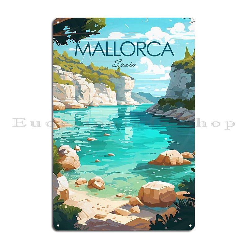 Mallorca Spanien Metallschild Klassischer Club Eisen Club Club Blechschild Poster