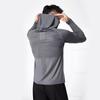 Men's Quick-Dry Hooded Training Suit - Long Sleeve Track & Field Running T-Shirt