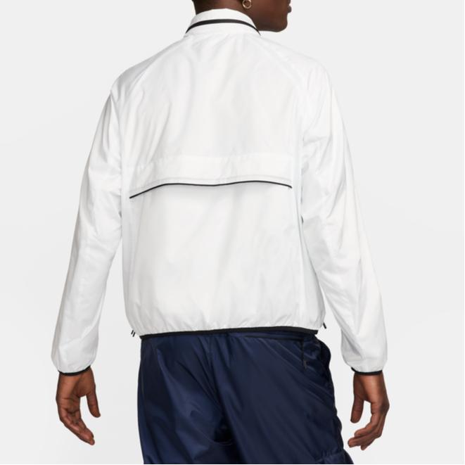 Nike Color Block Logo Embroidery Design Comfortable Stand Collar Long Sleeve Jacket Men Jacket Mountain-White FZ8361-121