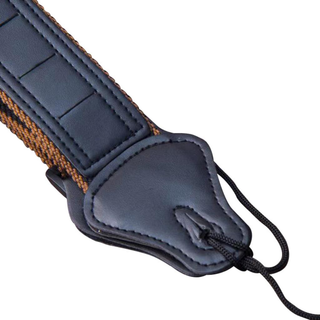 Acoustic Guitar Strap 3 Picks Thickened Cotton Strap Pluggable Pick Strap Cotton Strap  Pick