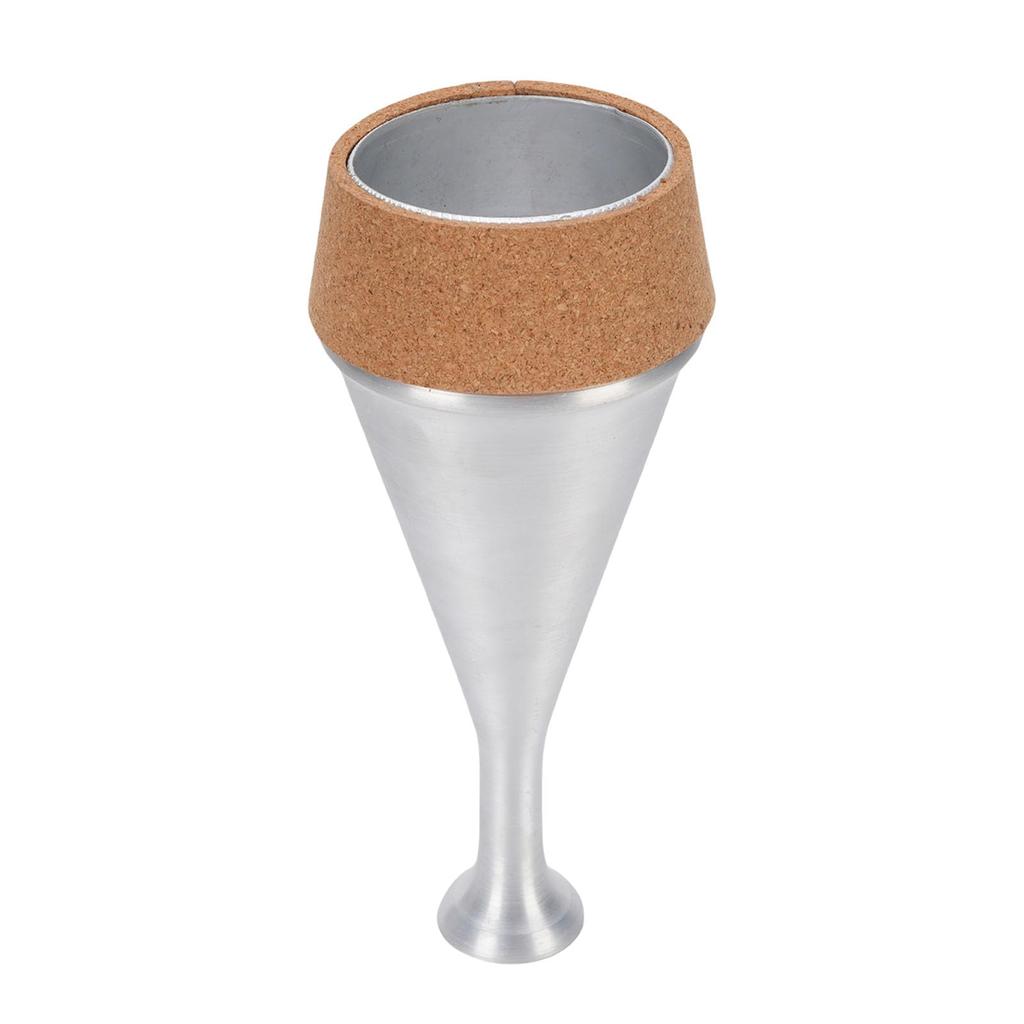 Jiawu Trumpet Mute, Lightweight Trumpet Practice Mute with No Interruption, Sound-Dampening Muffler with Aluminum Alloy Cork Strip, for Home