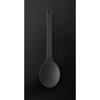 Yamazaki Tower S Silicone Cooking Spoon, Black, Approx. W7 x D3 x H26cm, Dishwasher Safe, Floating Tip, Measuring Meter, 4273